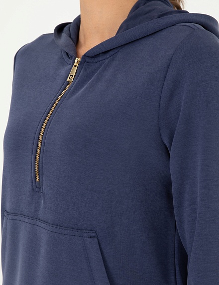 Худи со молнией на воротнике - G022SZ0820ROV_S Толстовка жен. (VR033, XS)