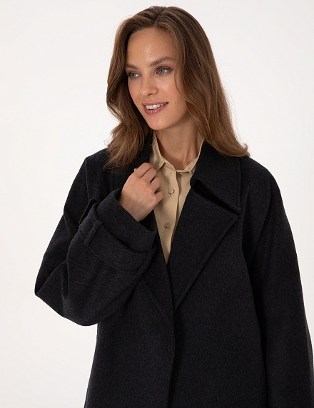 Пальто шерстяное на запах - G022SZ0KS0D_VRAS_R Куртка жен. (VR006, 42)