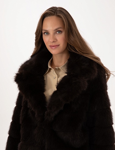 Шуба из экомеха укороченная - G022SZ0MS0ELITE Куртка жен. (VR029, 34)