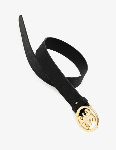 Ремень из экокожи с логотипом - A022SZ016DNMIY24_K132 Ремень жен. (VR046, 110)