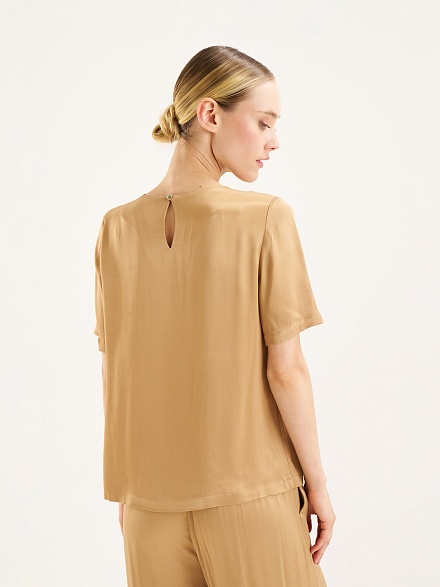 Блузка с коротким рукавом прямого кроя - G022SZ0040YUNA_B Сорочка жен. (VR029, 36)