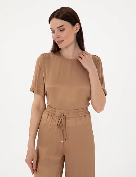 Блузка с коротким рукавом - G022SZ0040YUNA_B Сорочка жен. (VR029, 32)