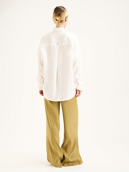 Рубашка льняная оверсайз - G022SZ0040MUSO_G Сорочка жен. (VR013, 34)