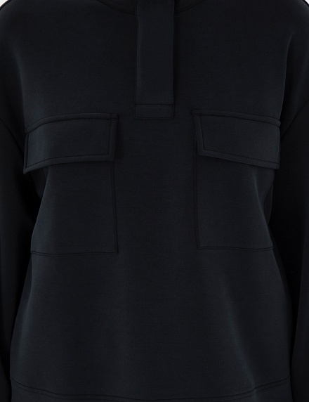 Толстовка с воротником на кнопках - 