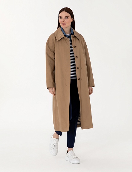 Плащ однобортный с поясом - G022SZ0KS0KRANC Куртка жен. (VR015, 36)