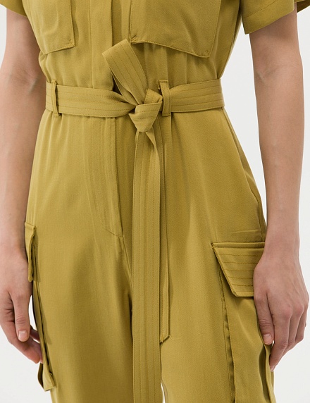 Комбинезон с коротким рукавом и накладными карманами - G022SZ0320JUSSLE Платье жен. (VR235, 42)