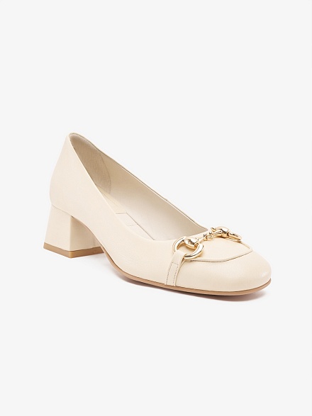 Туфли кожаные с декоративной пряжкой - S072SZ0330Y24DEYS-P Обувь жен. (VR071, 37)