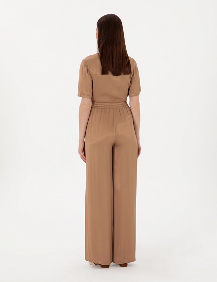 Брюки широкие на кулиске - G022SZ0780YUNA_P Брюки жен. (VR029, 32)