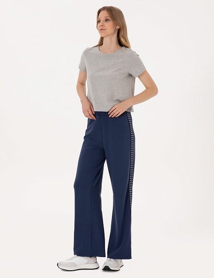 Брюки на резинке широкие - G022SZ0OP0HONA_P Брюки спорт. жен. (VR033, M)