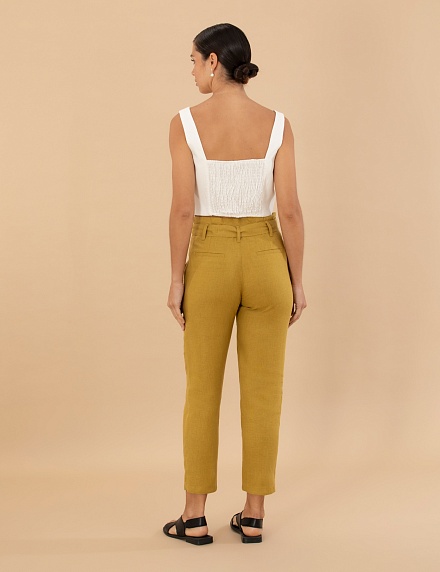 Брюки из льна зауженные - G022SZ0780PUNTE Брюки жен. (VR235, 34)