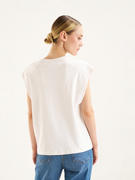 Футболка без рукавов - G022SZ0110CERA Футболка жен. (VR013, M)