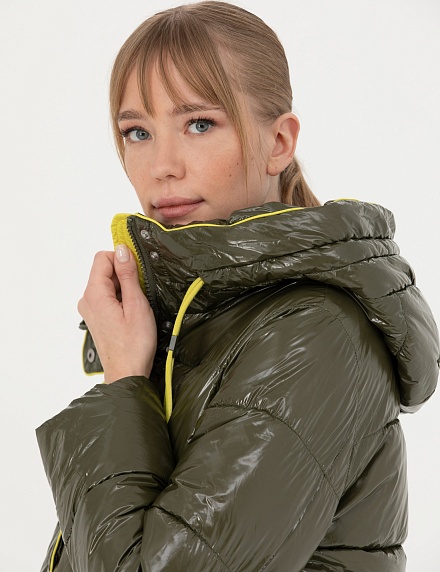 Куртка на кулиске с несъемным капюшоном - G022SZ0MS0NICK Куртка жен. (VR238, 36)