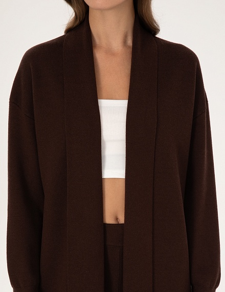 Кардиган трикотажный удлиненный без застежки - G022SZ0TH0DERRA_H Кардиган жен. (VR029, XS)