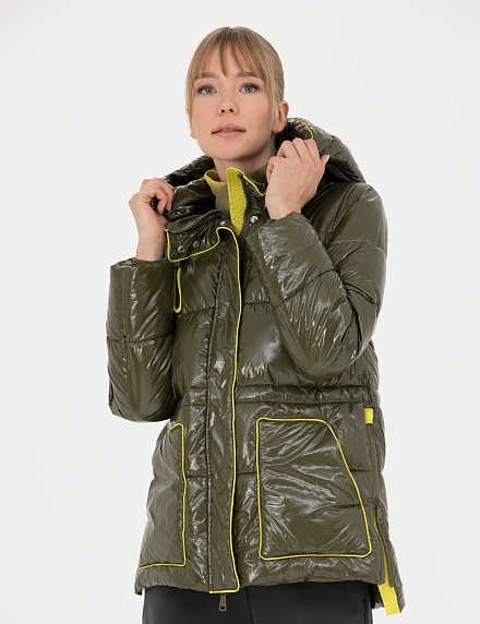 Куртка на кулиске с несъемным капюшоном - G022SZ0MS0NICK Куртка жен. (VR238, 36)
