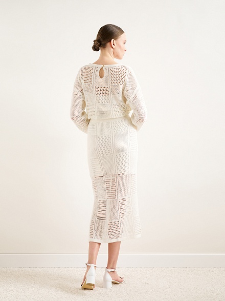 Юбка миди в сетку - G022SZ0TL0LEBRE-E Юбка жен. (VR019, S)