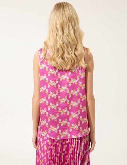 Топ с принтом - G022SZ0040VITTO-B Сорочка жен. (VR037, 38)