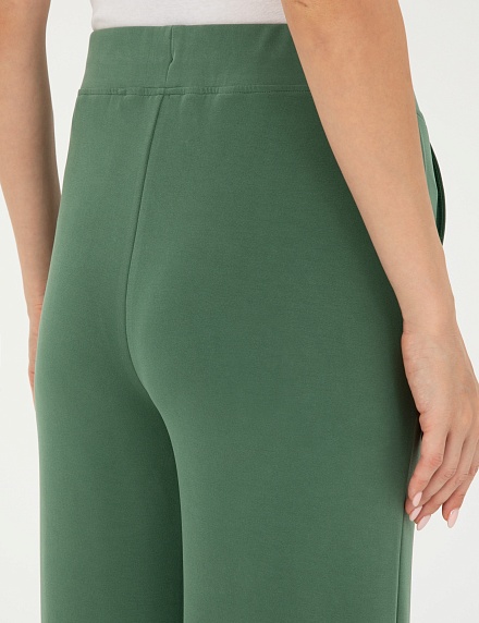 Брюки спортивные с разрезами на кнопках прямые - 