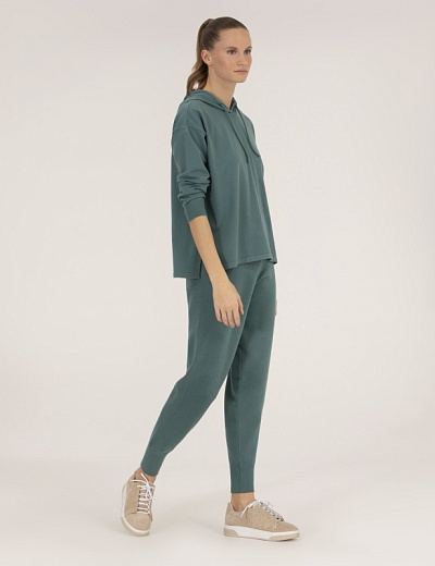 Брюки трикотажные зауженные - G022SZ0TP0ADEN-P Брюки спорт. жен. (VR154, S)