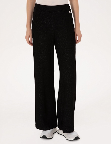 Брюки трикотажные на резинке широкие - G022SZ0OP0STRAN_P Брюки спорт. жен. (VR046, S)