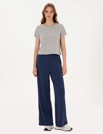 Брюки на резинке широкие - G022SZ0OP0HONA_P Брюки спорт. жен. (VR033, XS)