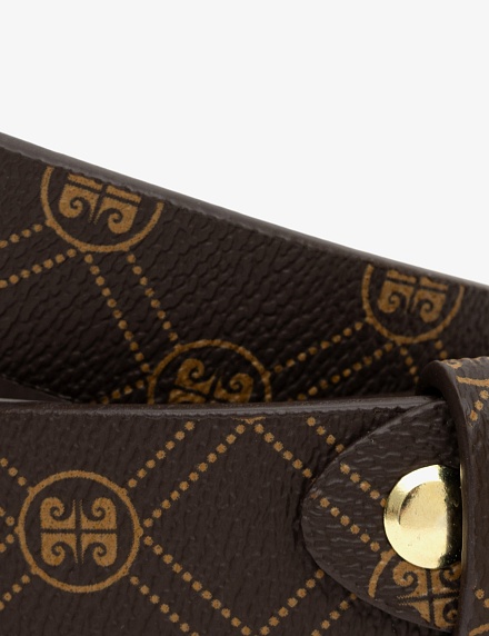 Ремень из экокожи с логотипом - A022SZ016KLSIY24_K77 Ремень жен. (VR029, 90)