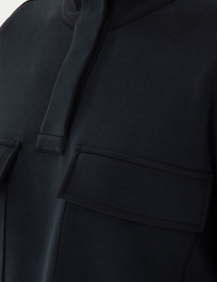 Толстовка с воротником на кнопках - 