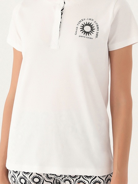 Пижама со штанами и футболкой - G022SZ0HFP028785_IY24 Костюм дом. жен. Бельевое изделие (VR071, S)