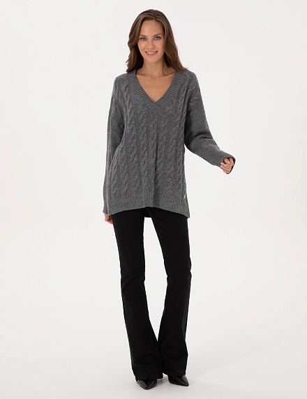 Свитер c V-образным вырезом - G022SZ0TK0CACIS Кофта жен. (VR086, M)