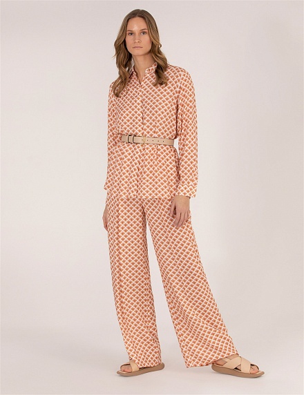 Брюки широкие из вискозы - G022SZ0780CEDRUS-P23Y Брюки жен. (VR222, 40)