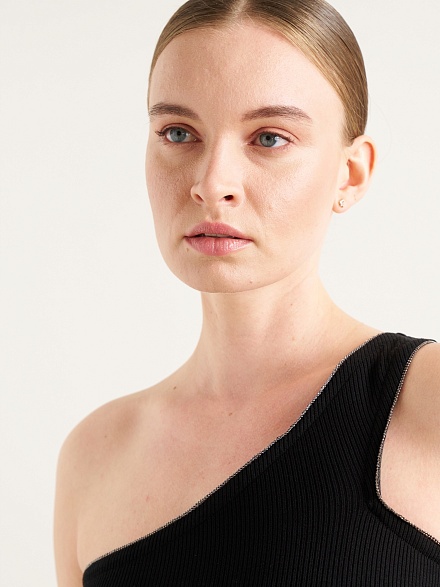 Топ из вискозы на одно плечо - G022SZ0110NEYO Футболка жен. (VR046, XL)