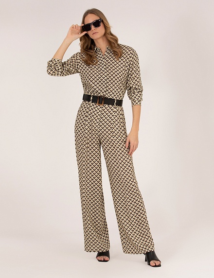 Рубашка с узором свободная - G022SZ0040CEDRUS-G23Y Сорочка жен. (VR046, 36)