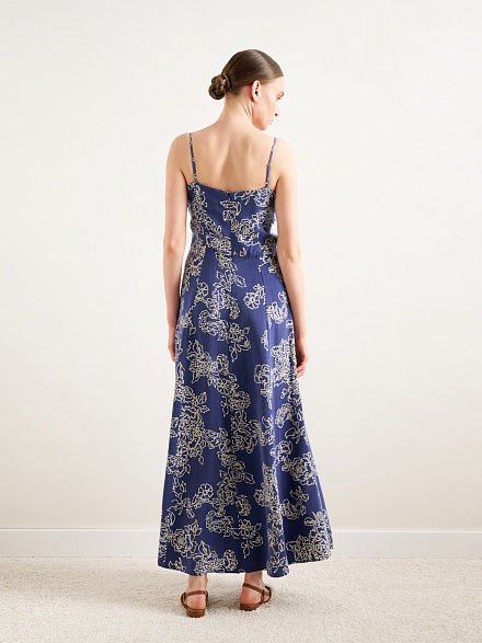 Платье макси на тонких бретелях - G022SZ0320LONI-EL Платье жен. (VR033, 38)