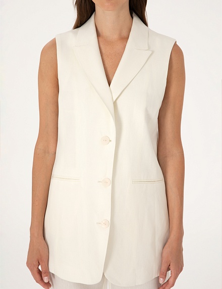 Жилет льняной удлиненный - G022SZ0100LATOM_Y Жилет жен. (VR019, 38)