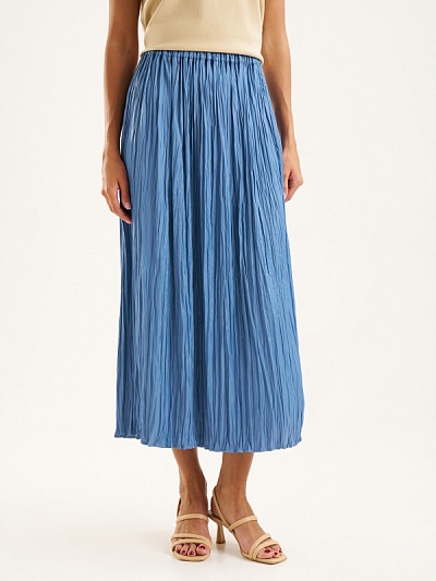 Юбка миди из жатой ткани - G022SZ0980BESSA Юбка жен. (VR028, 38)