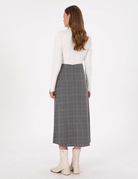 Юбка миди с декоративной деталью на поясе - G022SZ0980ALESSI Юбка жен. (VR024, 36)