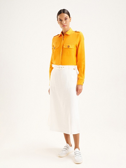 Юбка миди из льна - G022SZ0980ELINA Юбка жен. (VR019, 32)