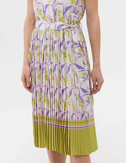 Платье миди с плиссированной юбкой - G022SZ0320VANY023Y Платье жен. (VR235, 40)