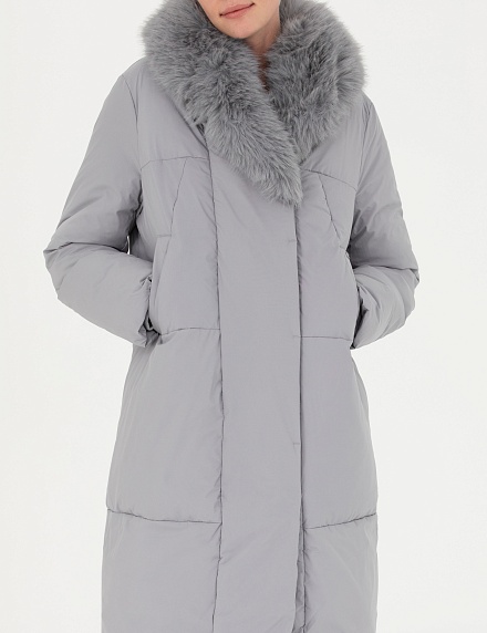Пуховик с меховым воротником - G022SZ0KS0MORGAN Куртка жен. (VR024, 38)