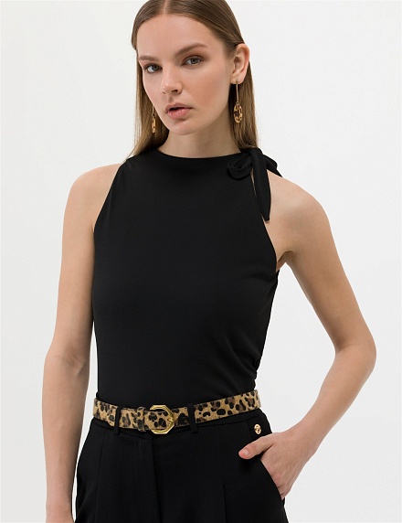 Топ с воротником халтер - G022SZ0110GRACI Футболка жен. (VR046, M)