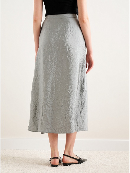 Юбка миди на запах из жатой ткани - G022SZ0980ELEN_E Юбка жен. (VR024, 32)