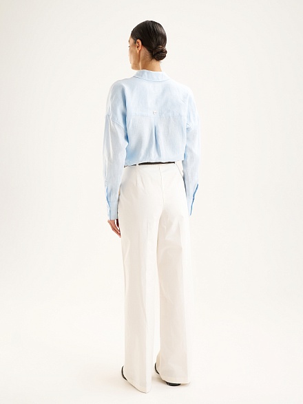 Брюки из лиоцелла прямые - G022SZ0780HOLLY Брюки жен. (VR013, 32)