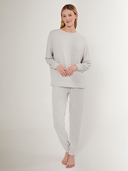 Теплая пижама со штанами и кофтой - G022SZ0HFTKMPC8732_S Костюм дом. жен. Бельевое изделие (VR024, XL)