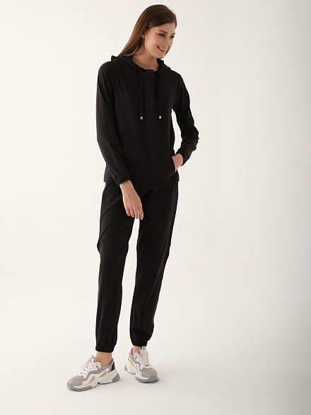 Домашний костюм со штанами и кофтой с капюшоном - G022SZ0HFTKMPC8747_S Костюм дом. жен. Бельевое изделие (VR046, S)