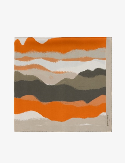 Платок шелковый с узором - A022SZ09393UCHAMI Шарф жен. (VR027)