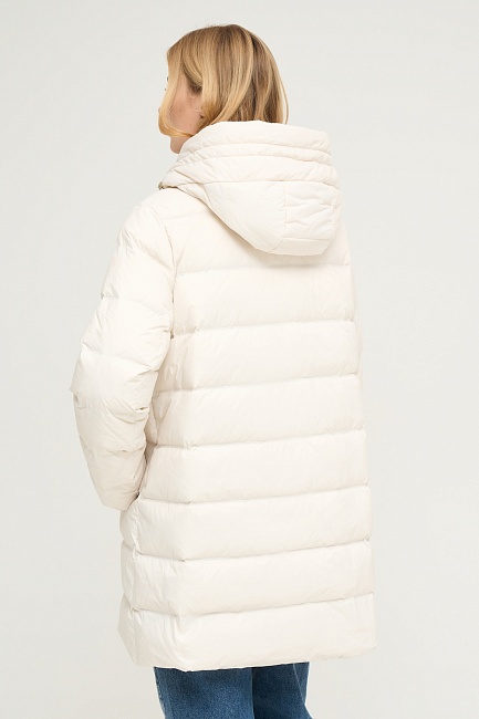 Пуховик стеганый со съемным капюшоном - G022SZ0KS0NATURAL023K-R Куртка жен. (VR049, 38)