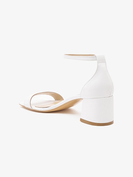 Босоножки кожаные на квадратном каблуке - S072SZ0330Y24HUYRET-P Обувь жен. (VR013, 37)