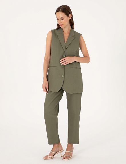 Жилет льняной удлиненный - G022SZ0100LATOM_Y Жилет жен. (VR027, 38)