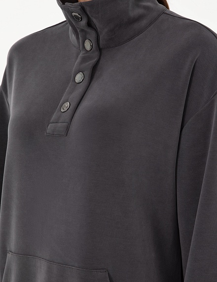 Толстовка с воротником на кнопках - G022SZ0820ALESSA_S Толстовка жен. (VR006, XS)