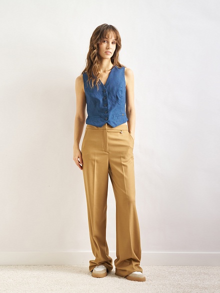 Жилет классический льняной - G022SZ0100Y-MALONE-R Жилет жен. (VR033, 36)