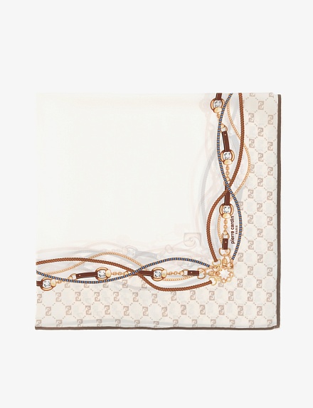 Платок шелковый с узором - A022SZ09393GAGARINA Шарф жен. (VR029)